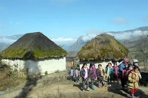 Maisons en torchis des Hà Nhi dans le village d’Y Ty (province de Lào Cai, Nord-Ouest). Photo : Duc Ky/Vnexpress